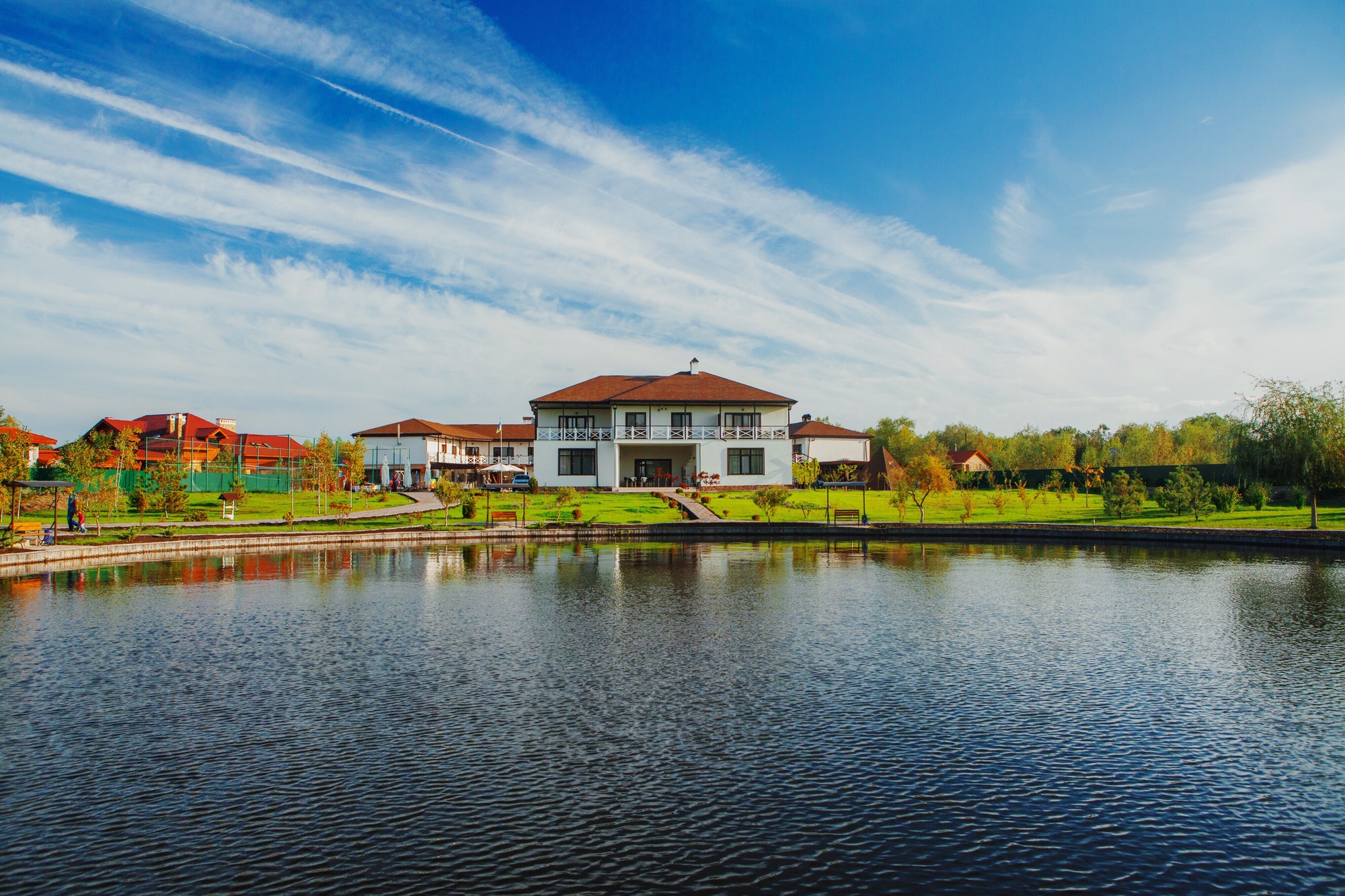 Beautiful country house near lake